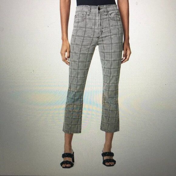 The Callie High-Rise Crop Boot-Cut Jeans - Picture 1 of 11